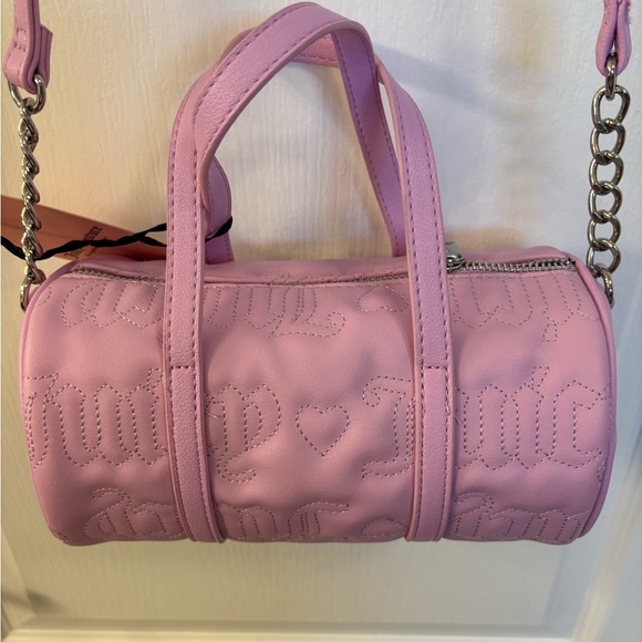 NWT Juicy Couture Orchid Colored Barrel Shaped Handbag - Picture 8 of 8